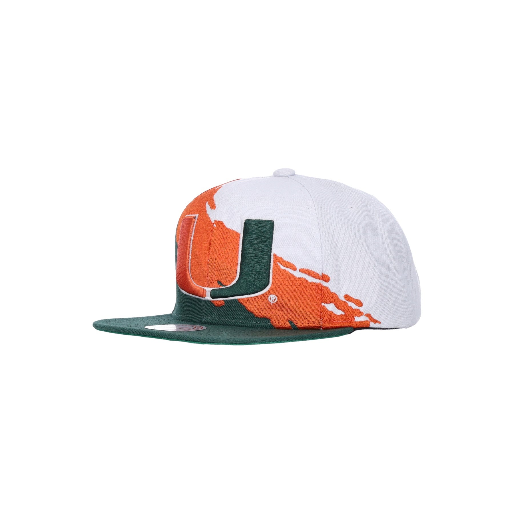 Mitchell & Ness, Cappellino Visiera Piatta Uomo Ncaa Paintbrush Snapback Miahur, Original Team Colors