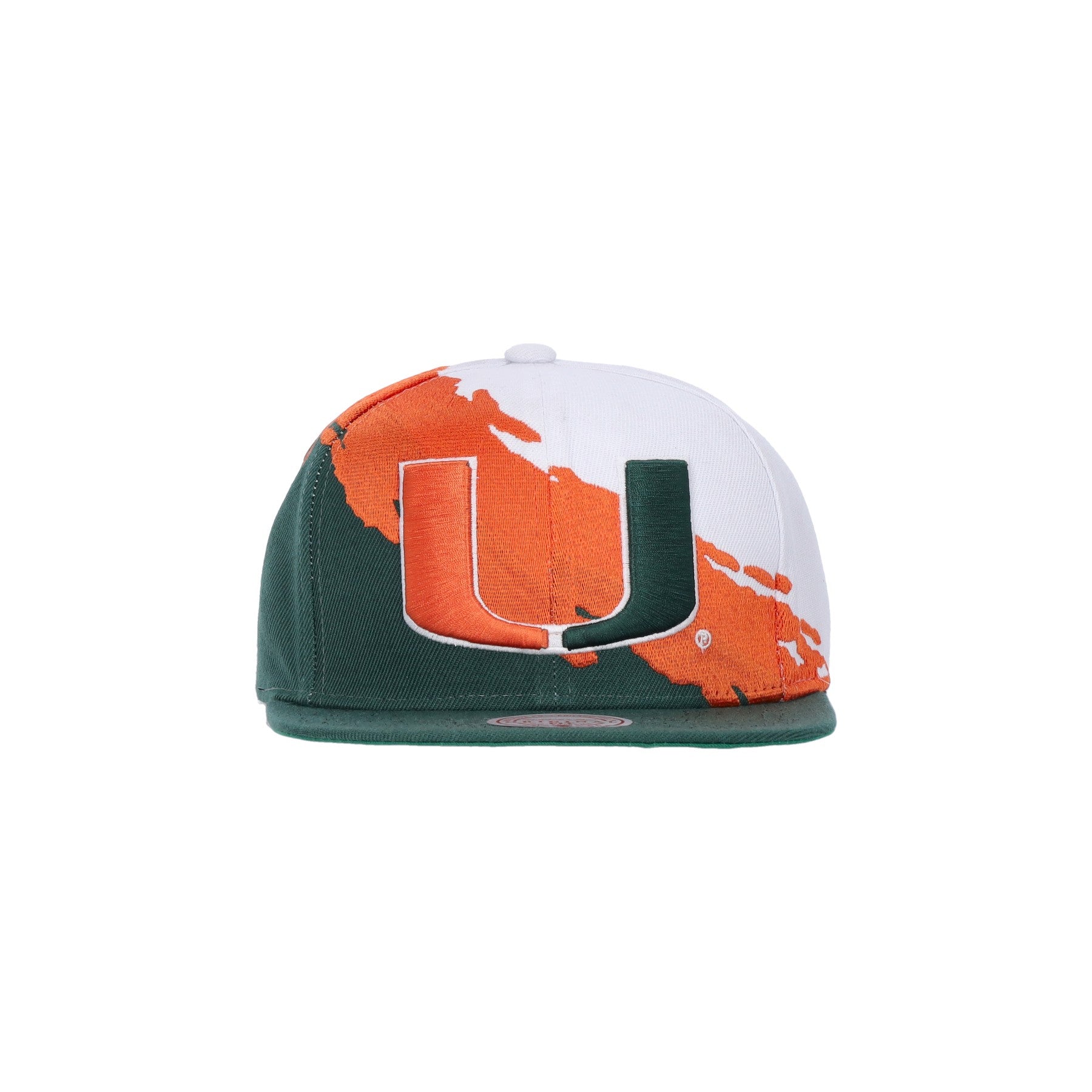 Mitchell & Ness, Cappellino Visiera Piatta Uomo Ncaa Paintbrush Snapback Miahur, 