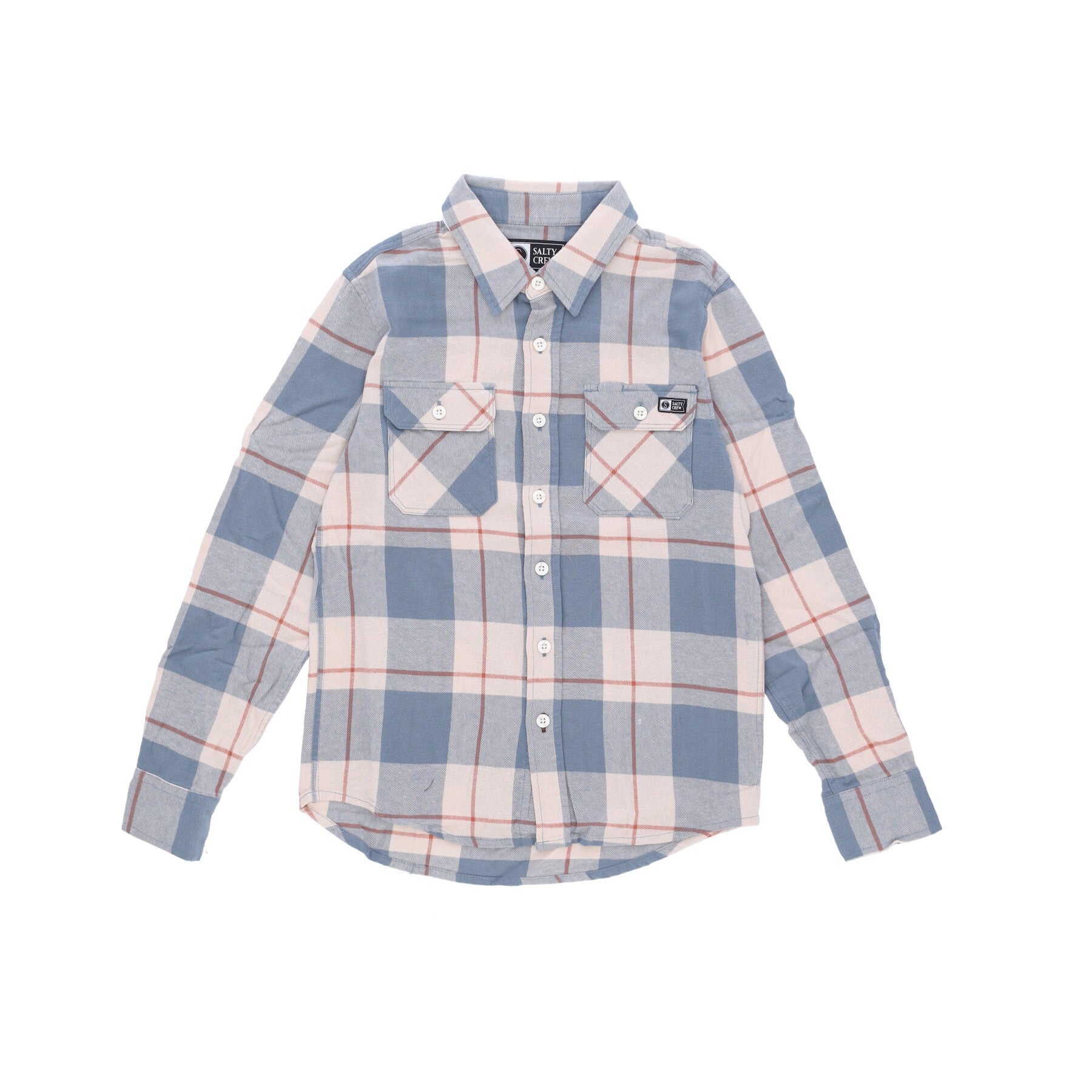 Salty Crew, Camicia Manica Lunga Ragazzo First Light Boys L/s Flannel, Natural