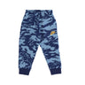 Nike, Pantalone Tuta Felpato Bambino Club Camo Fleece Pant, Cerulean