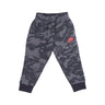 Nike, Pantalone Tuta Felpato Bambino Club Camo Fleece Pant, Smoke Grey