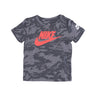 Nike, Maglietta Bambino Futura Camo Aop Tee, Smoke Grey