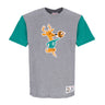 Mitchell & Ness, Maglietta Uomo Nba Color Blocked Tee Hardwood Classics Milbuc, Grey Heather