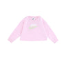 Nike, Felpa Girocollo Bambina Printed Club Crew, Pink Foam