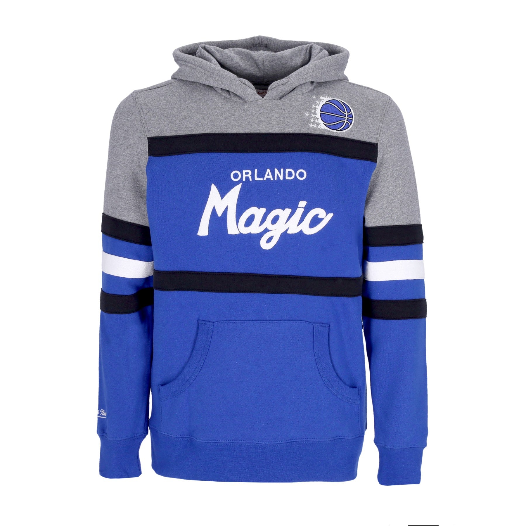Mitchell & Ness, Felpa Cappuccio Uomo Nba Headcoach Hoodie Hardwood Classics Orlmag, Royal