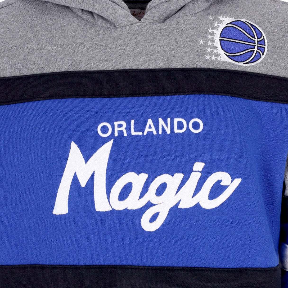 Mitchell & Ness, Felpa Cappuccio Uomo Nba Headcoach Hoodie Hardwood Classics Orlmag, 