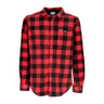 Columbia, Camicia Manica Lunga Uomo Flare Gun Fleece Over Shirt, Mountain Red Check