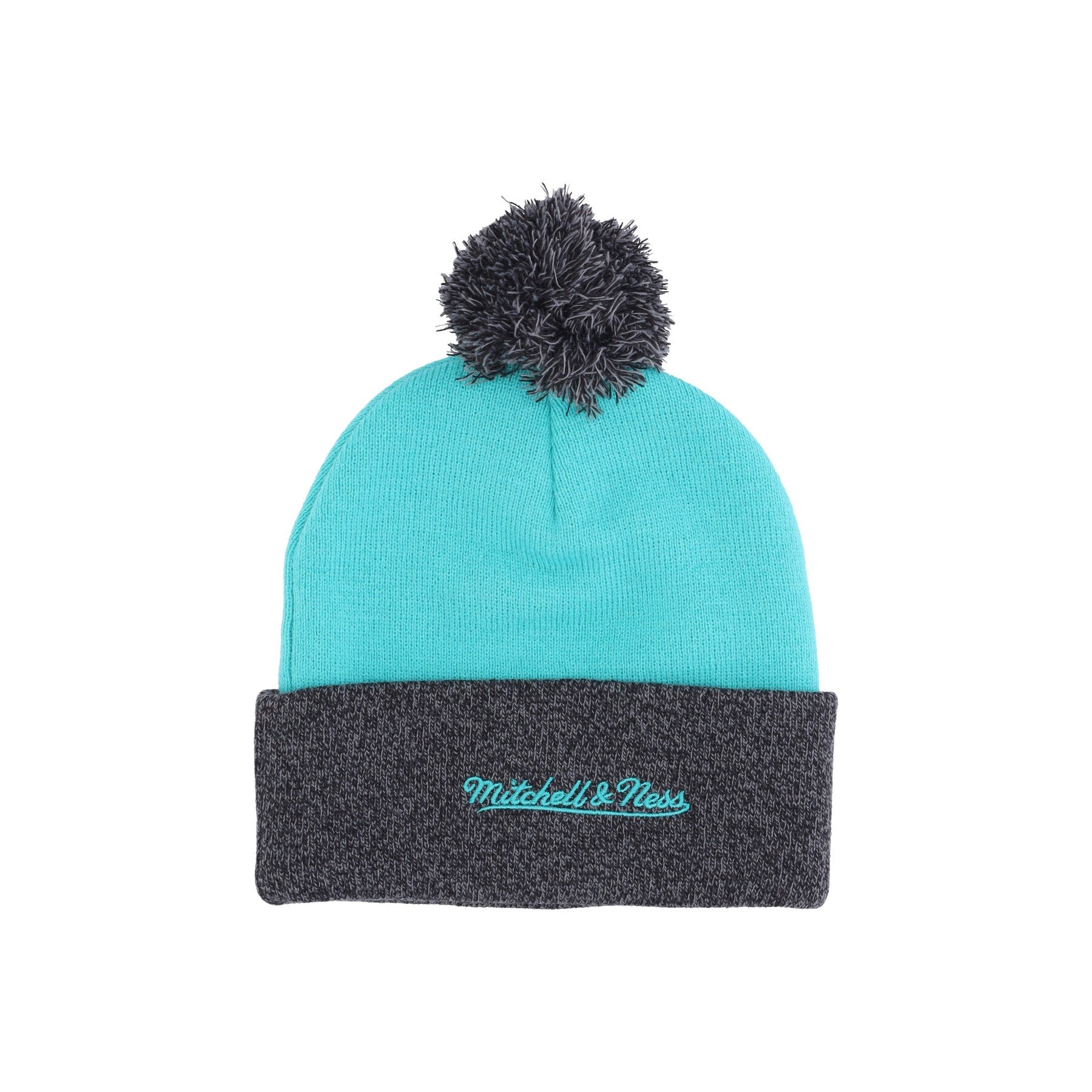 Pom Cappello Pom Hombre Nba Pom beanie dura de dos tonos clásicos saaspu verde azulado