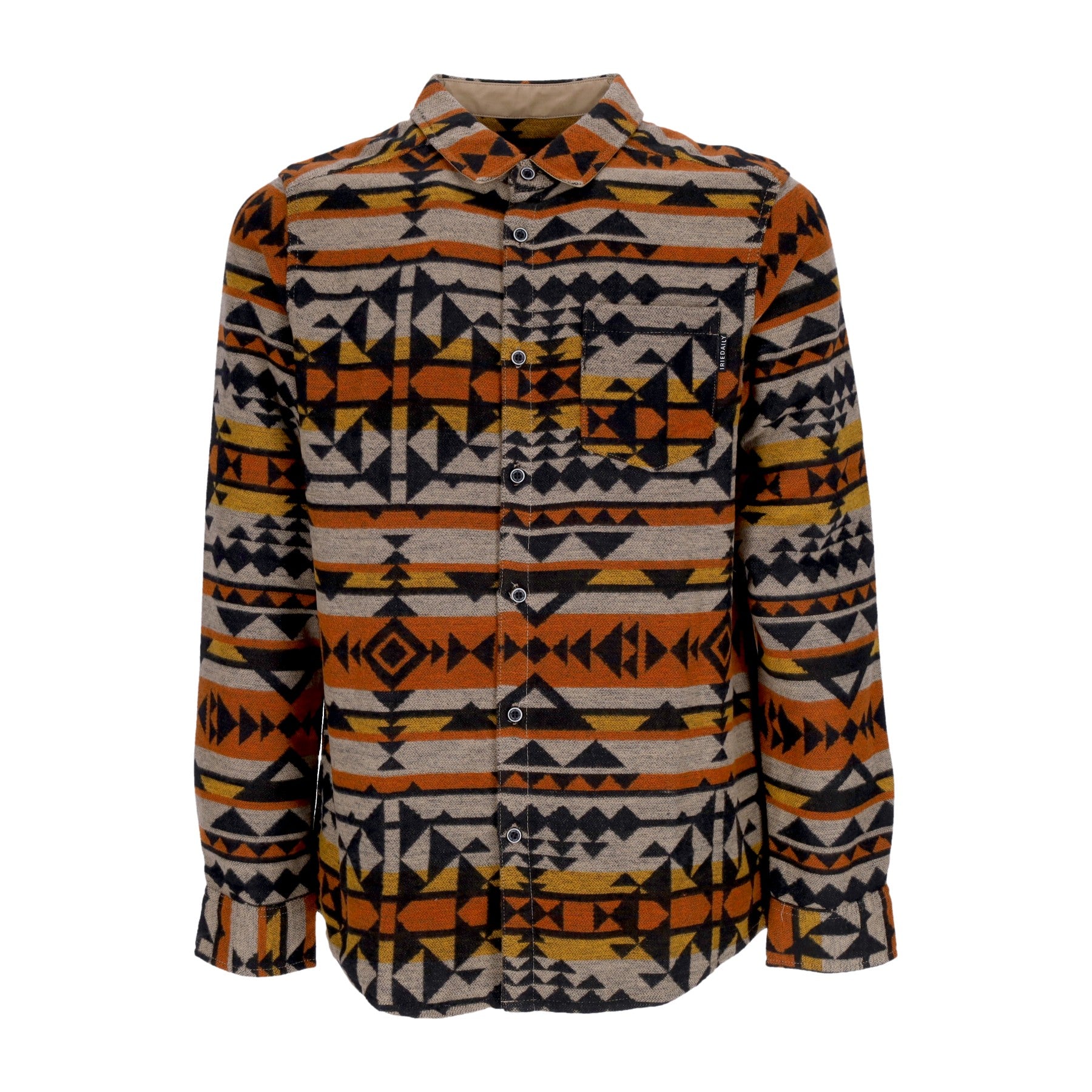 Iriedaily, Camicia Manica Lunga Uomo Santania Shirt, Khaki