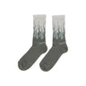 Vision Of Super, Calza Media Uomo Flames Socks, Petroleum