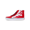 Vans, Scarpa Alta Ragazzo Sk8-hi Zip (ferocious Flame), Racing Red/black