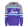 Mitchell & Ness, Felpa Cappuccio Uomo Nba Headcoach Hoodie Hardwood Classics Utajaz, Purple