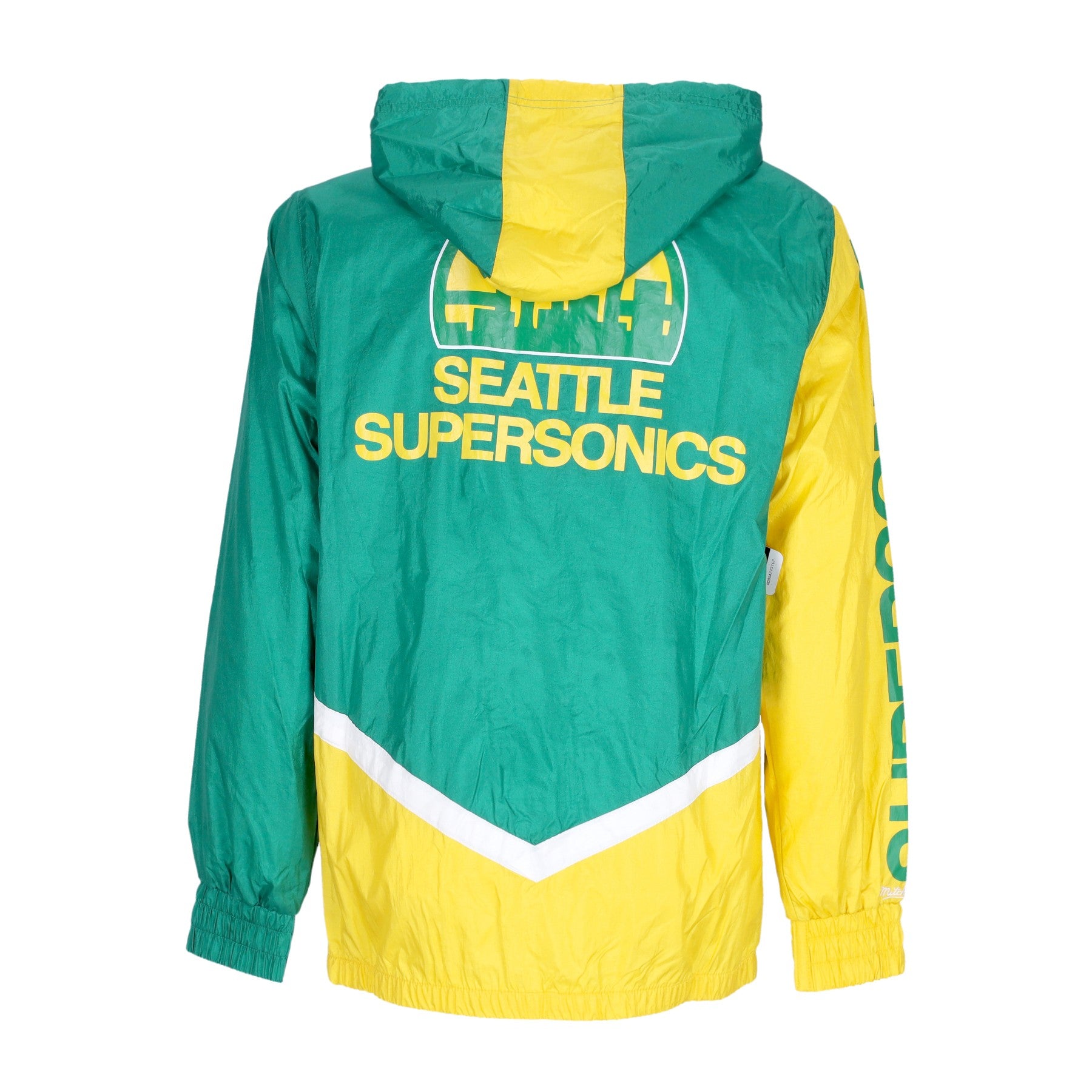 Mitchell & Ness, Giacca A Vento Uomo Nba Undeniable Full Zip Windbreaker Hardwood Classics Seasup, 