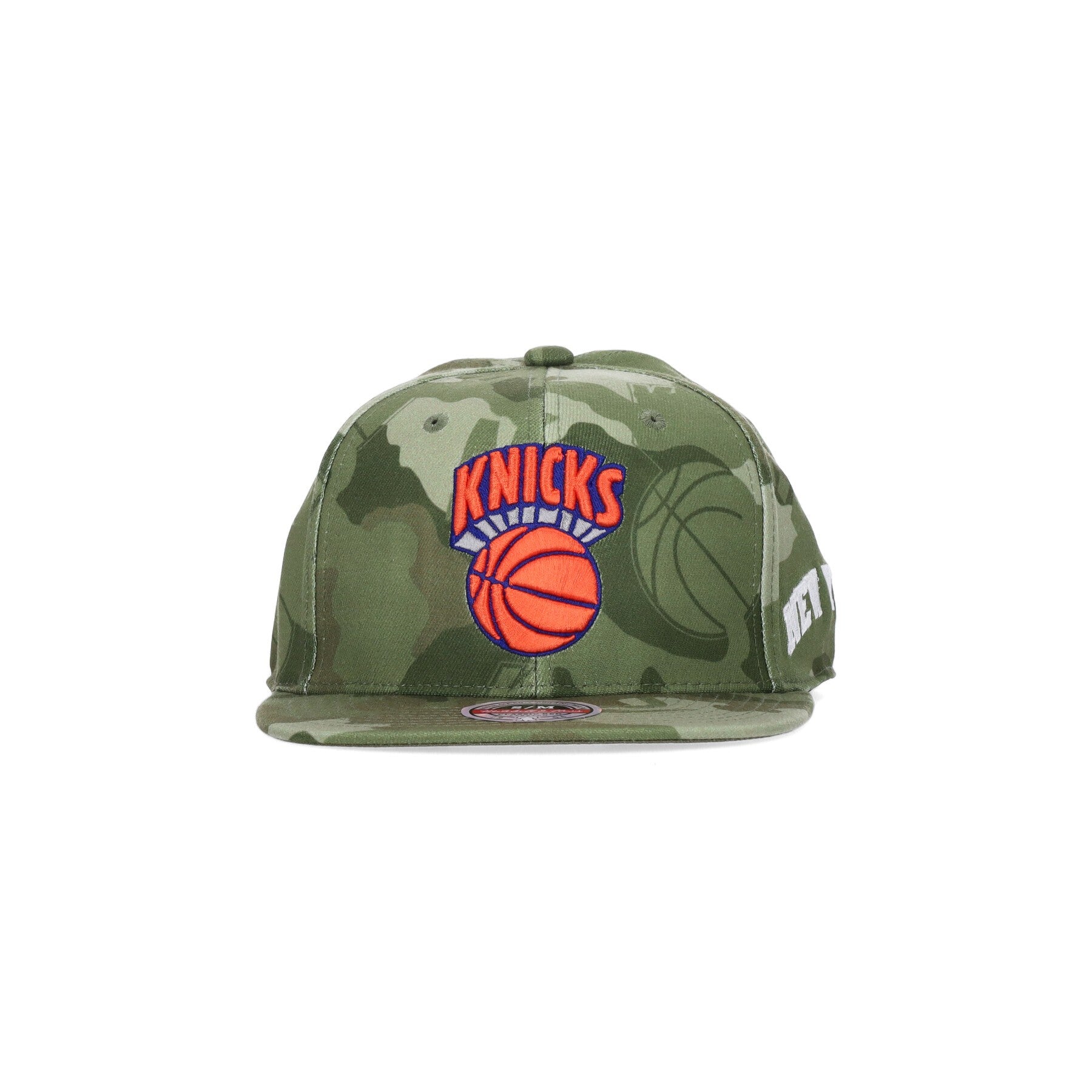 Mitchell & Ness, Cappellino Visiera Piatta Uomo Nba Tonal Camo Stretch Fitted Hardwood Classics Neykni, 