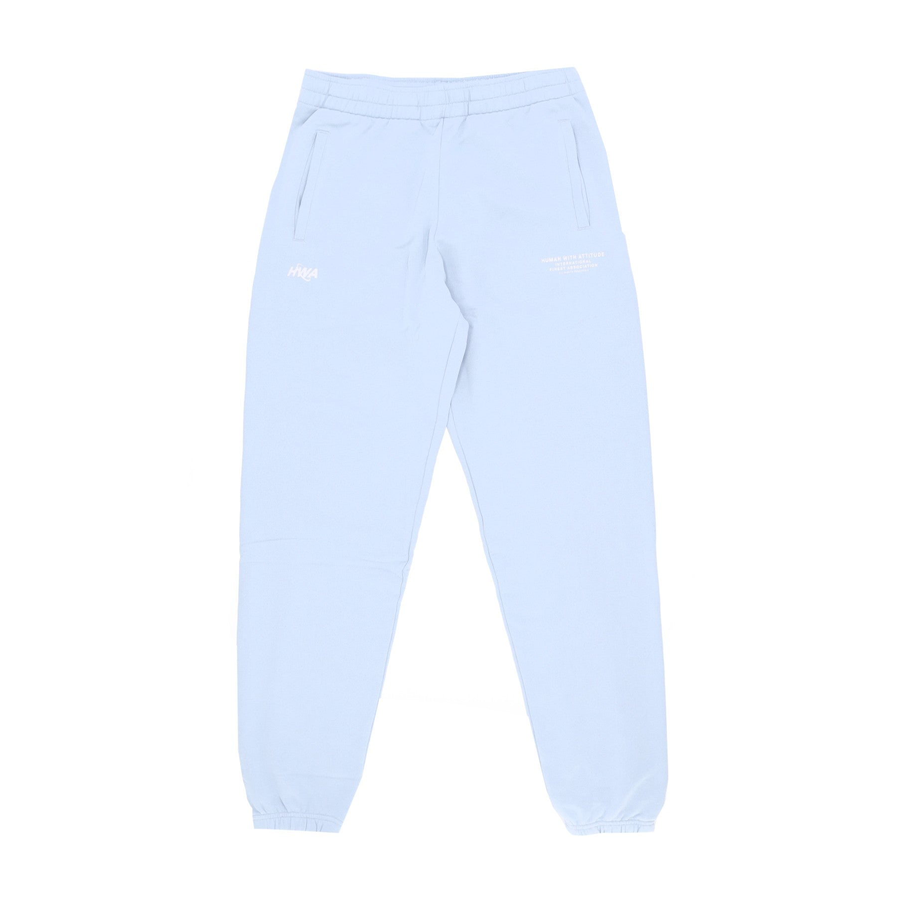 Human With Attitude, Pantalone Tuta Leggero Uomo International Jog Pants, Sky Blue