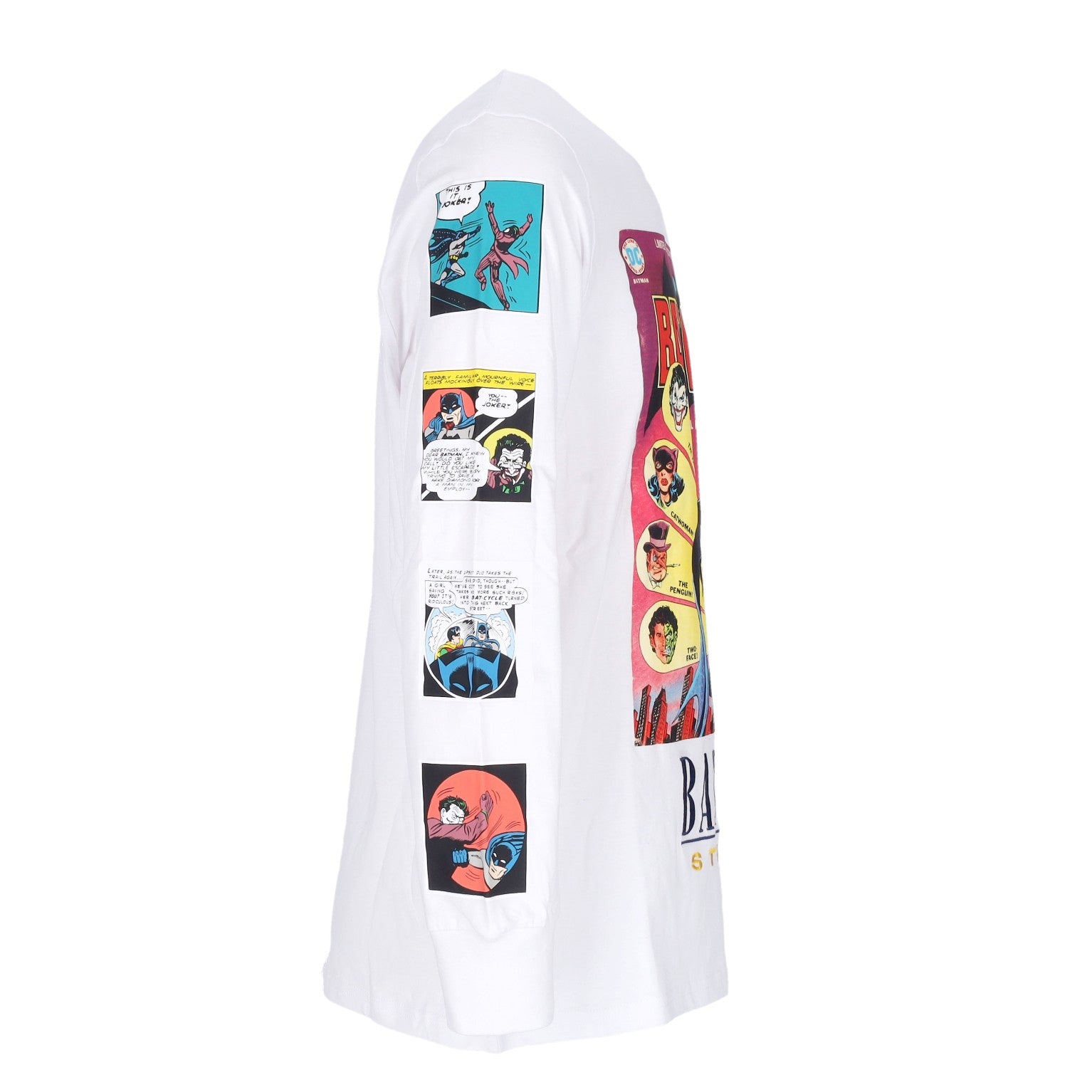 Staple, Maglietta Manica Lunga Uomo  Panel L/s Tee X Batman, 