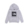The North Face, Felpa Cappuccio Ragazzo Box Pullover Hoodie, Light Grey Heather