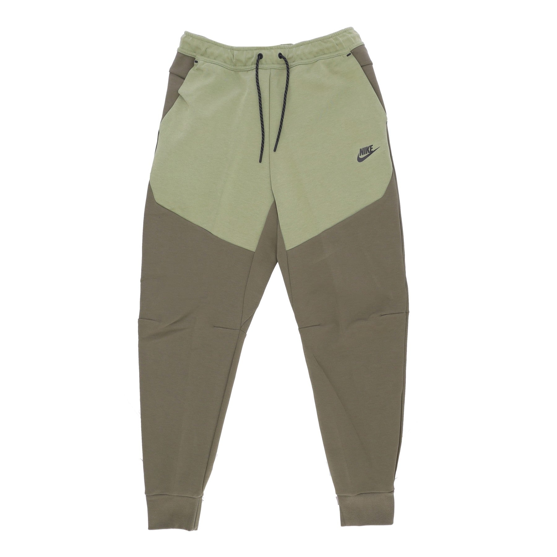 Nike, Pantalone Tuta Leggero Uomo Sportswear Tech Fleece Pant, Medium Olive/alligator/black