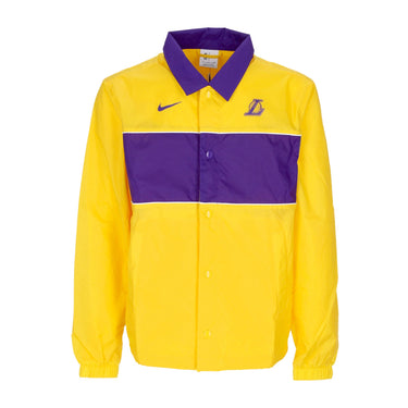 Nike Nba, Giacca Coach Jacket Uomo Nba Lightweight Jacket Loslak, Amarillo/field Purple/white/field Purple