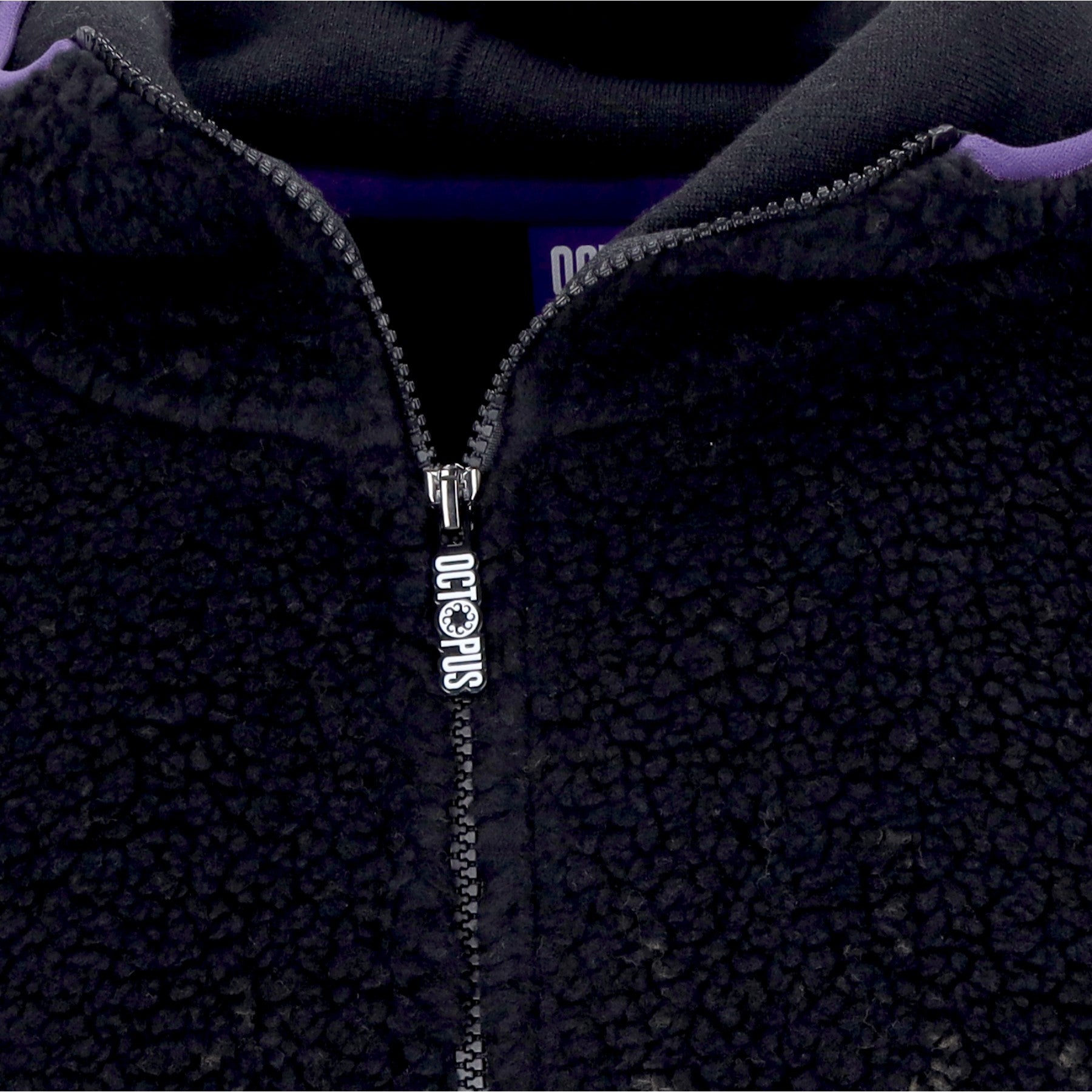 Octopus, Orsetto Uomo Sherpa Zip Hood Sweatshirt, 