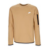 Nike, Felpa Leggera Girocollo Uomo Sportswear Tech Fleece, Elemental Gold/sail