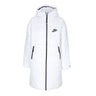 Nike, Piumino Lungo Donna Therma Fit Repel Hooded Parka, Summit White/black/black
