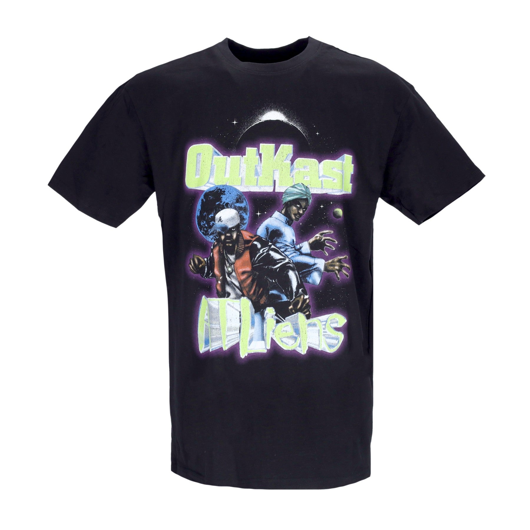 Outkast Atliens couvre le t-shirt t-shirt oversize noir noir