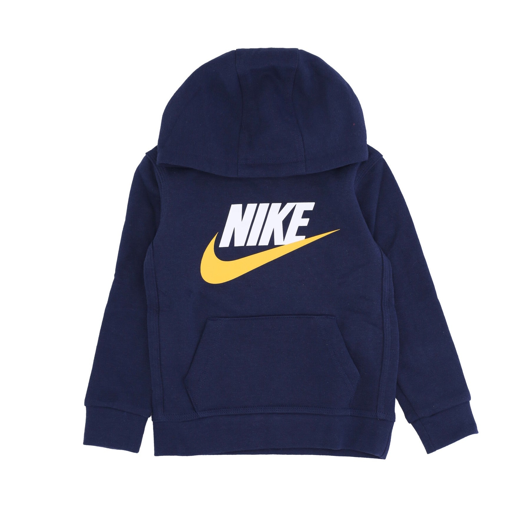 Nike, Felpa Cappuccio Bambino Club Hbr Po Hoodie, Midnight Navy