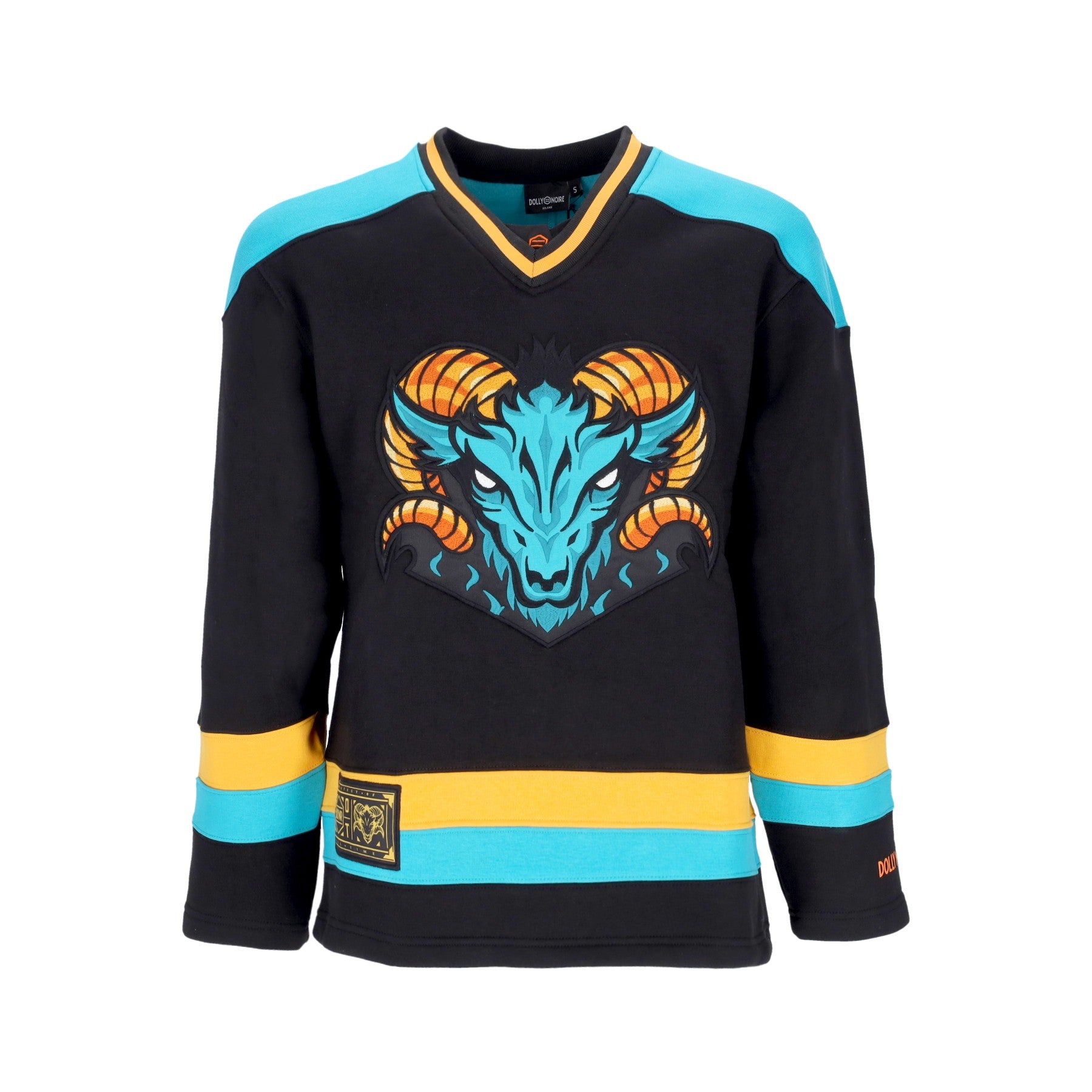 Men's Hockey Sweatshirt Goat Classic Hockey Crewneck Black/blue