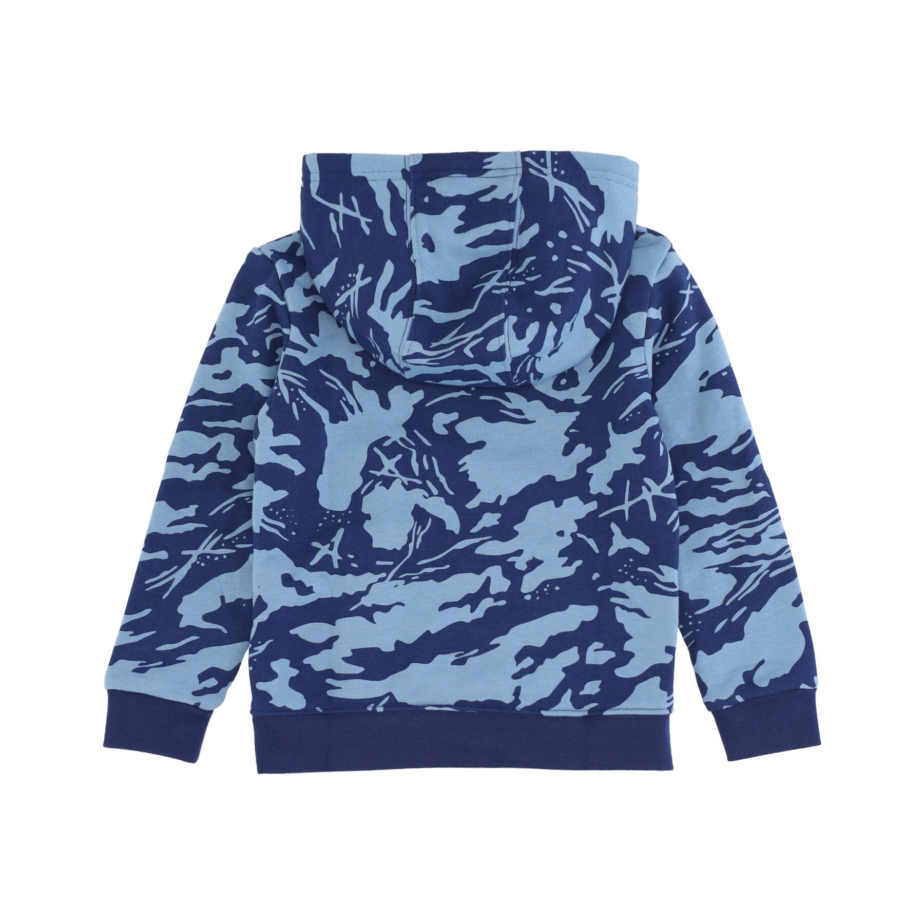 Nike, Felpa Cappuccio Bambino Club Camo Fleece Po Hoodie, Cerulean