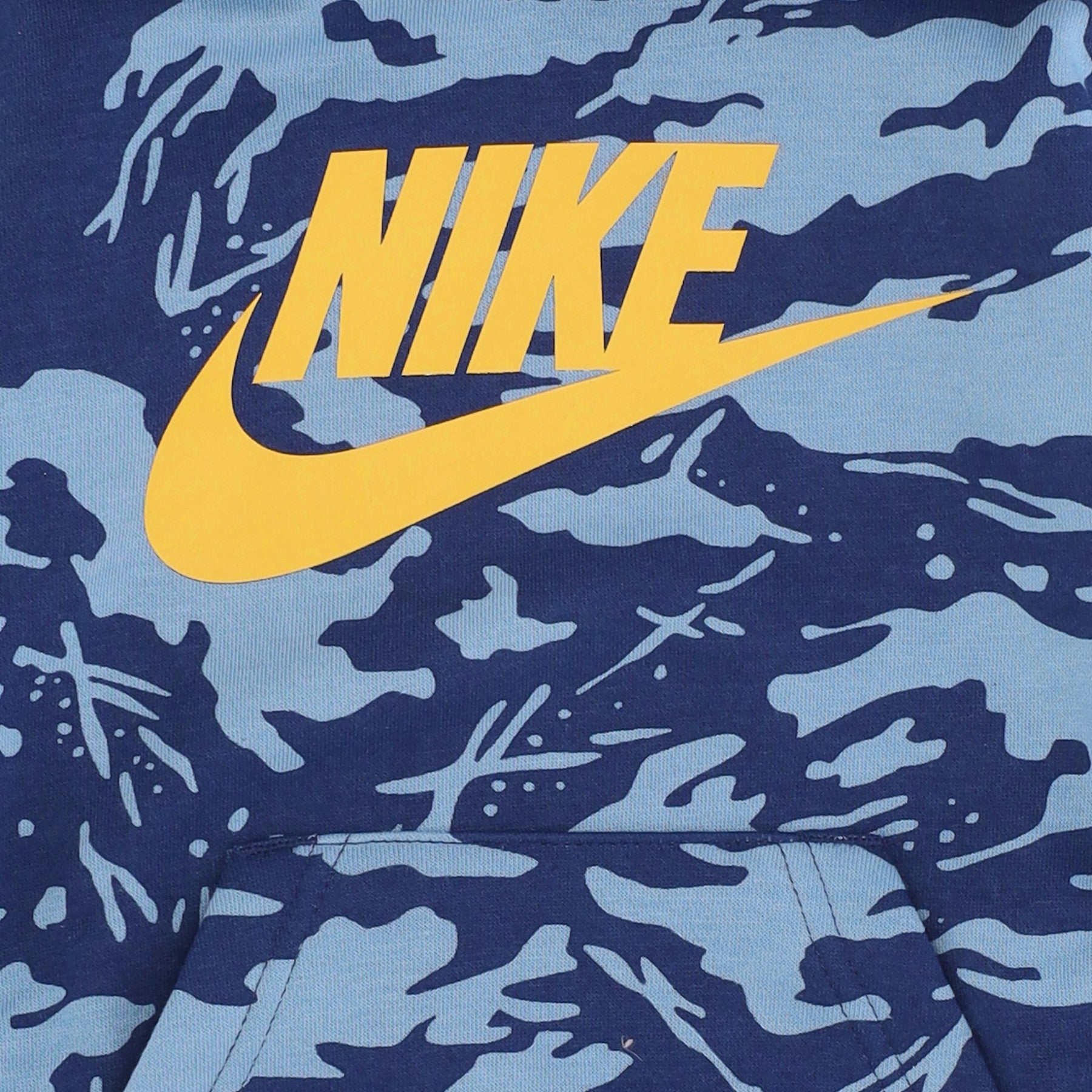 Nike, Felpa Cappuccio Bambino Club Camo Fleece Po Hoodie, 
