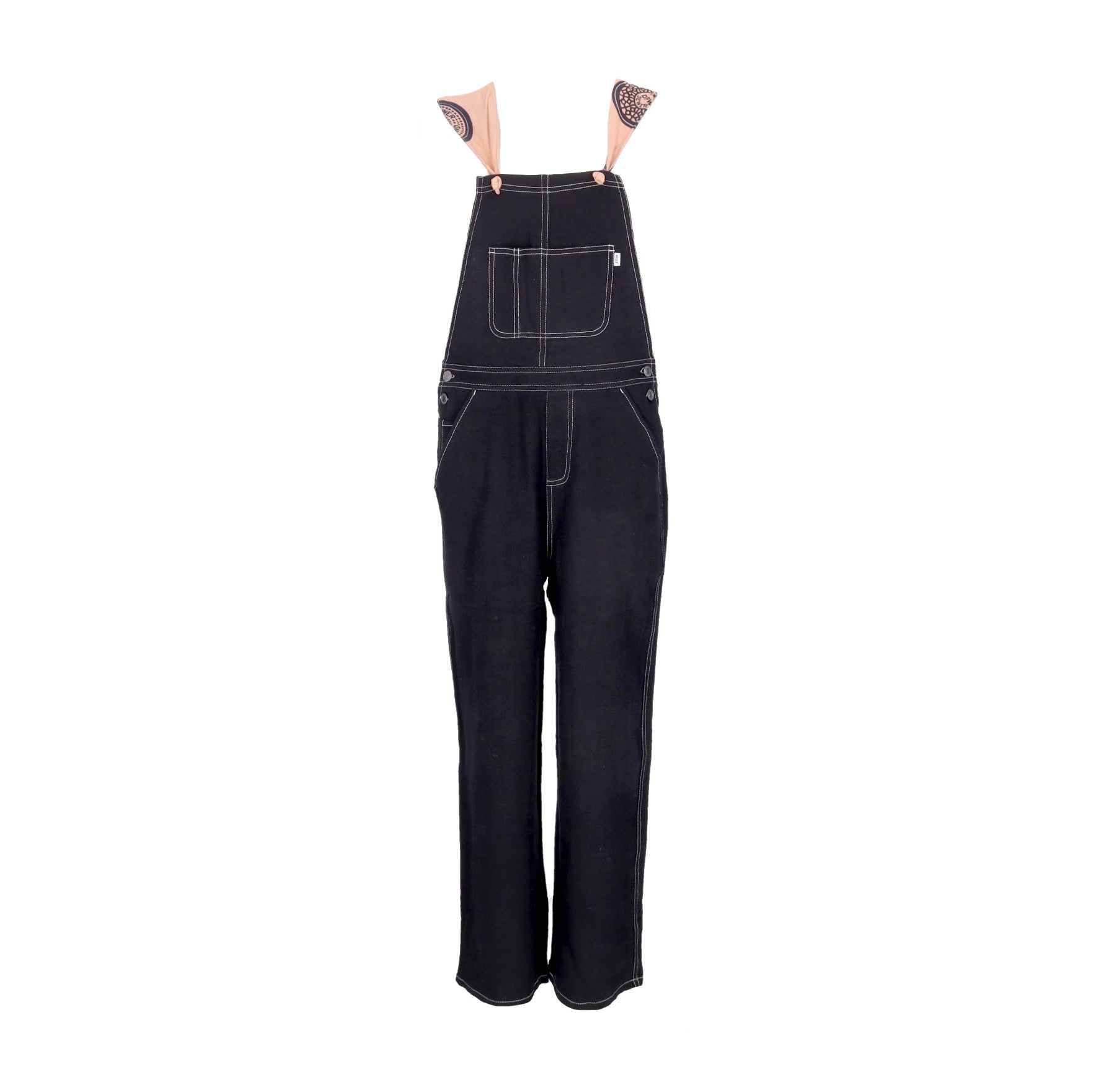 Huf, Salopette Donna Lightweight Handkerchief Overall, Black