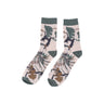 Vans, Calza Media Uomo Classic Print 3/4 Crew Back Bay Camo, Duck Green