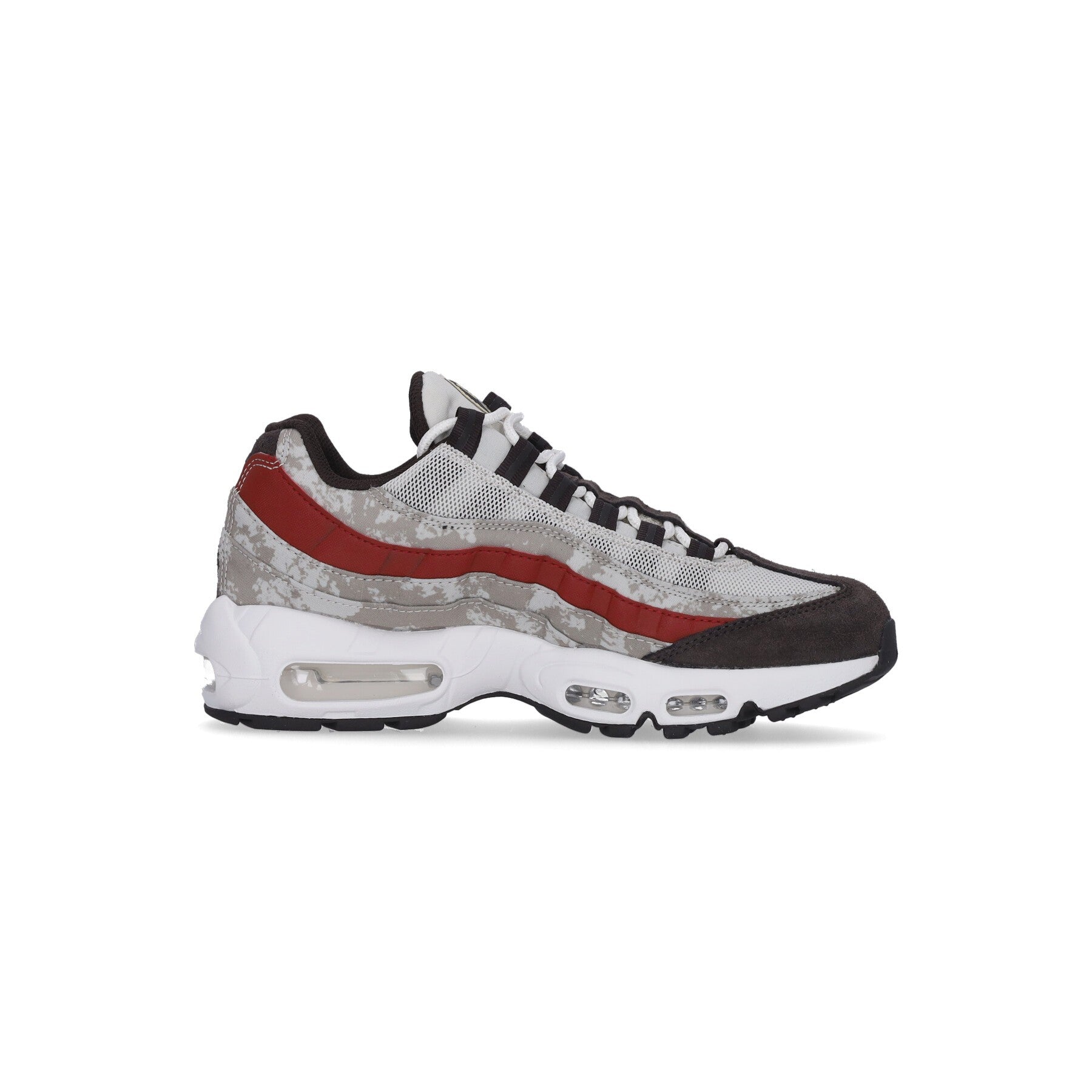 Nike, Scarpa Bassa Uomo Air Max 95 Se, Light Bone/summit White/khaki/dune Red