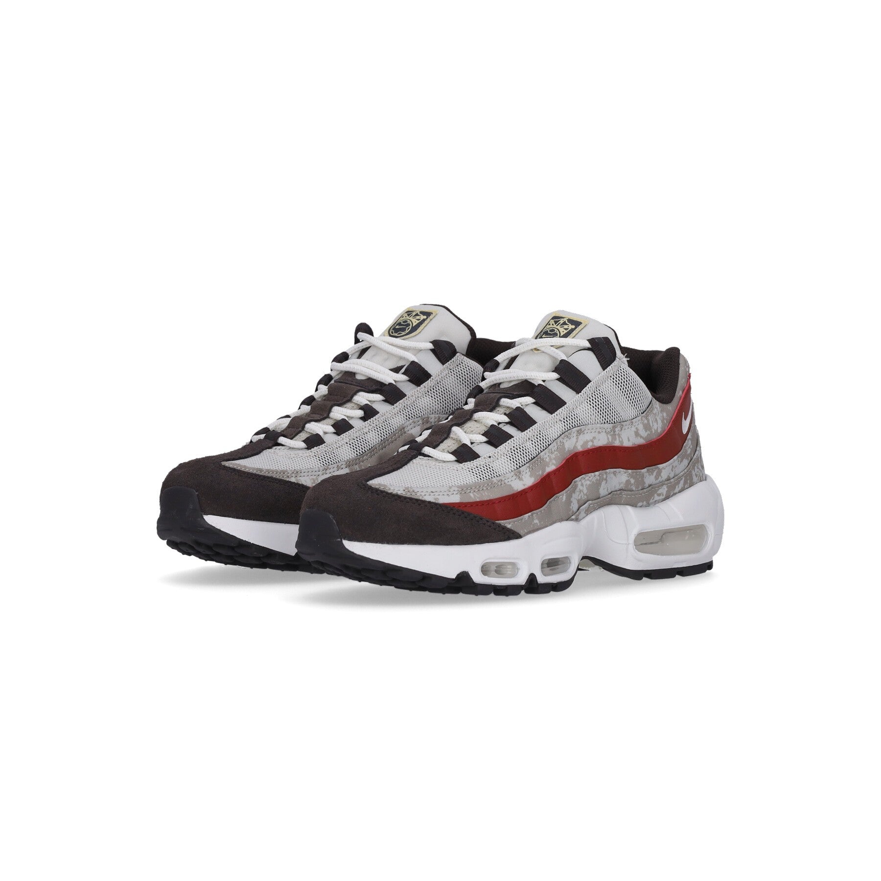 Nike, Scarpa Bassa Uomo Air Max 95 Se, Light Bone/summit White/khaki/dune Red