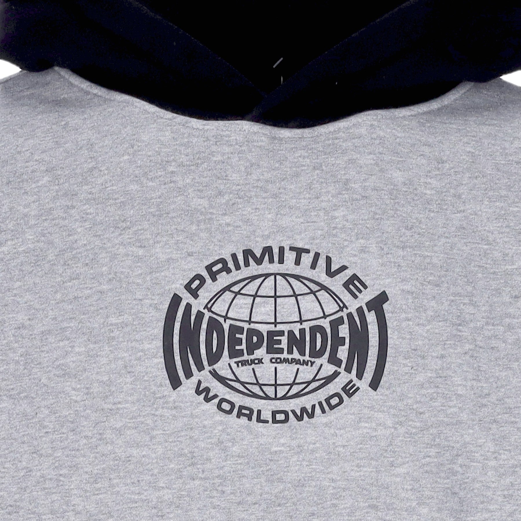 Primitive, Felpa Cappuccio Uomo Global Two Tone Hood X Independent, 