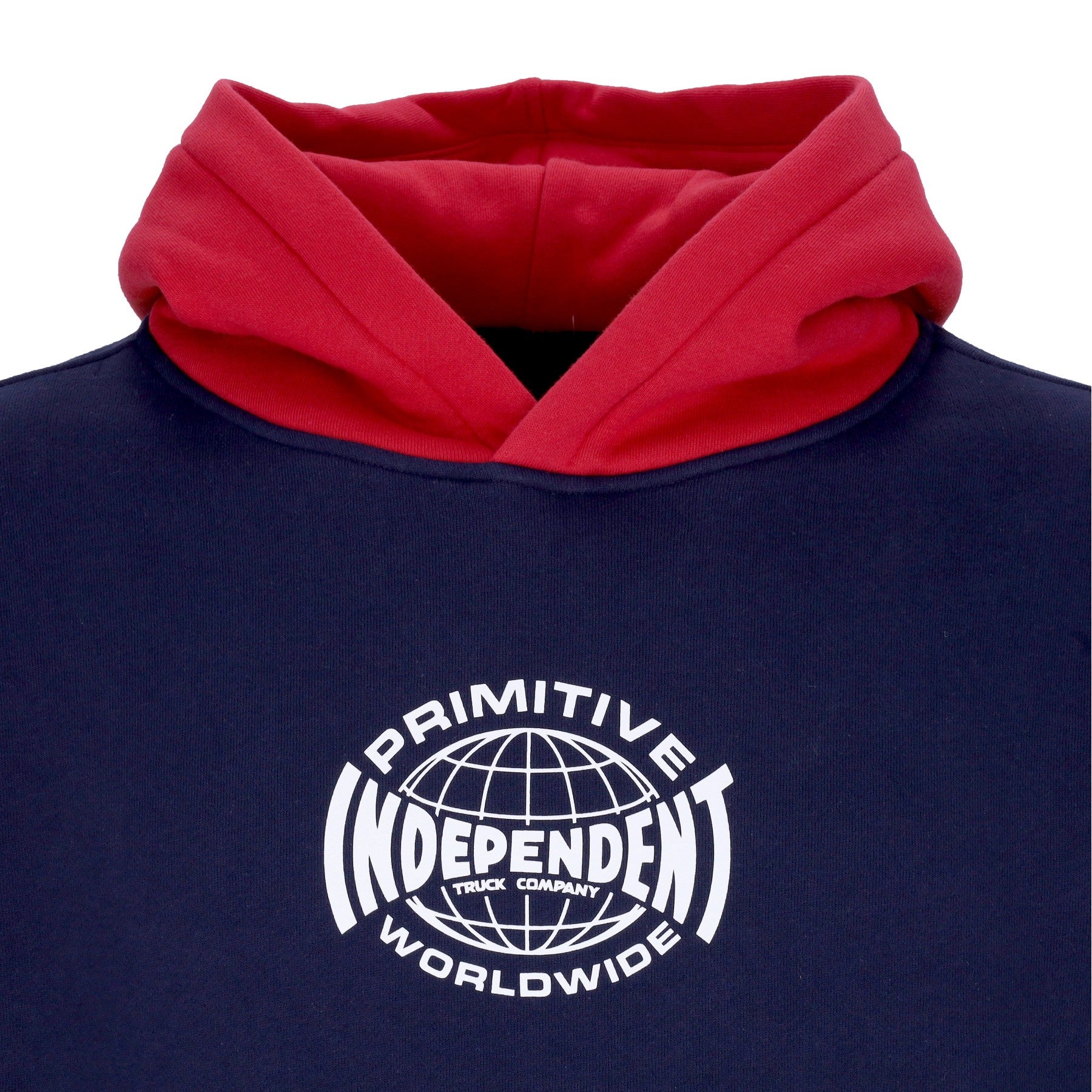 Primitive, Felpa Cappuccio Uomo Global Two Tone Hood X Independent, 