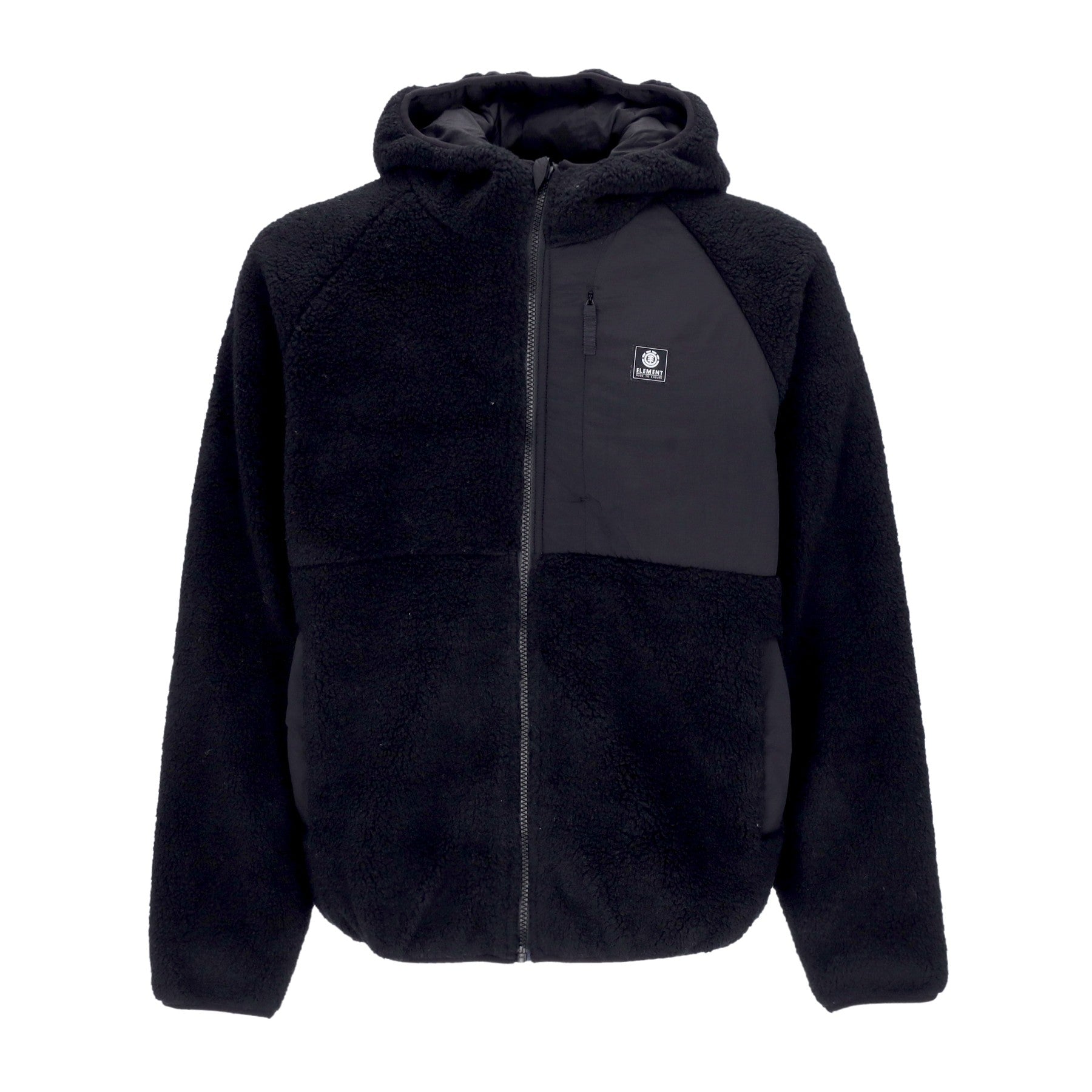 Element, Orsetto Uomo Wolfe Zip Hoodie, Flint Black