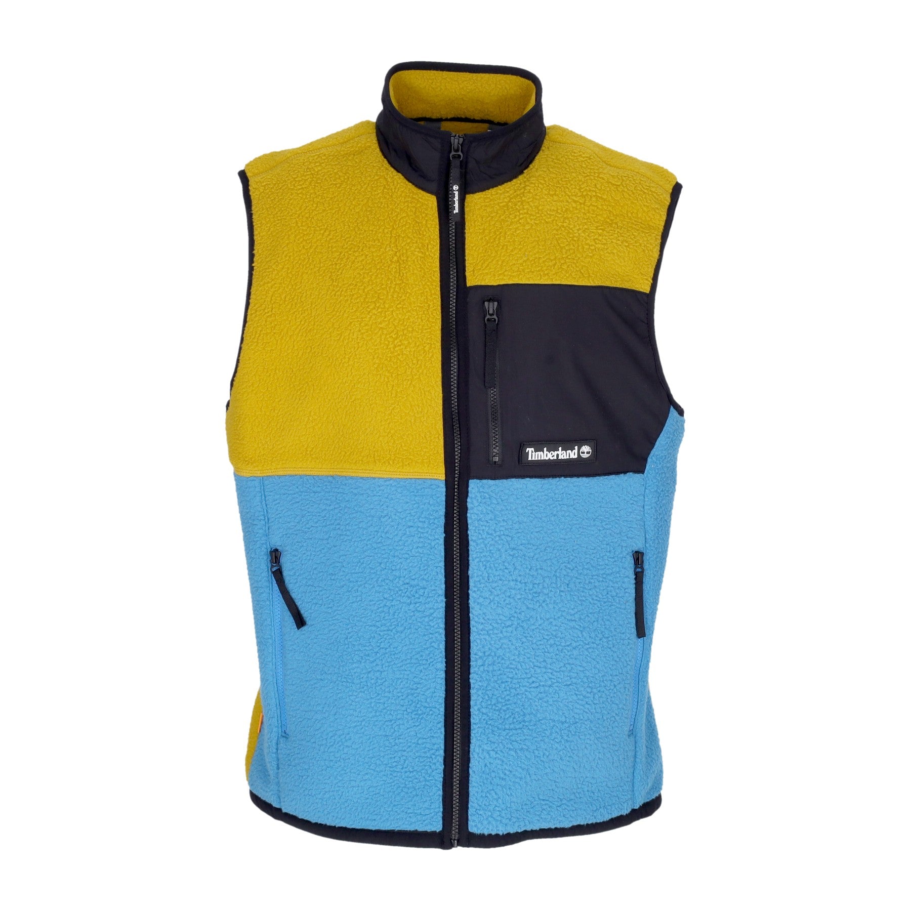 Timberland, Smanicato Uomo Sherpa Fleece Vest, Golden Palm/sea Of Belize