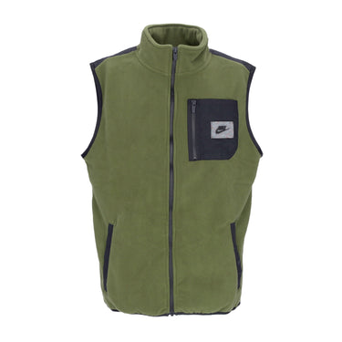 Nike, Smanicato Uomo Sportswear Spu Therma-fit Polar Fleece Vest, Rough Green/black/black/black