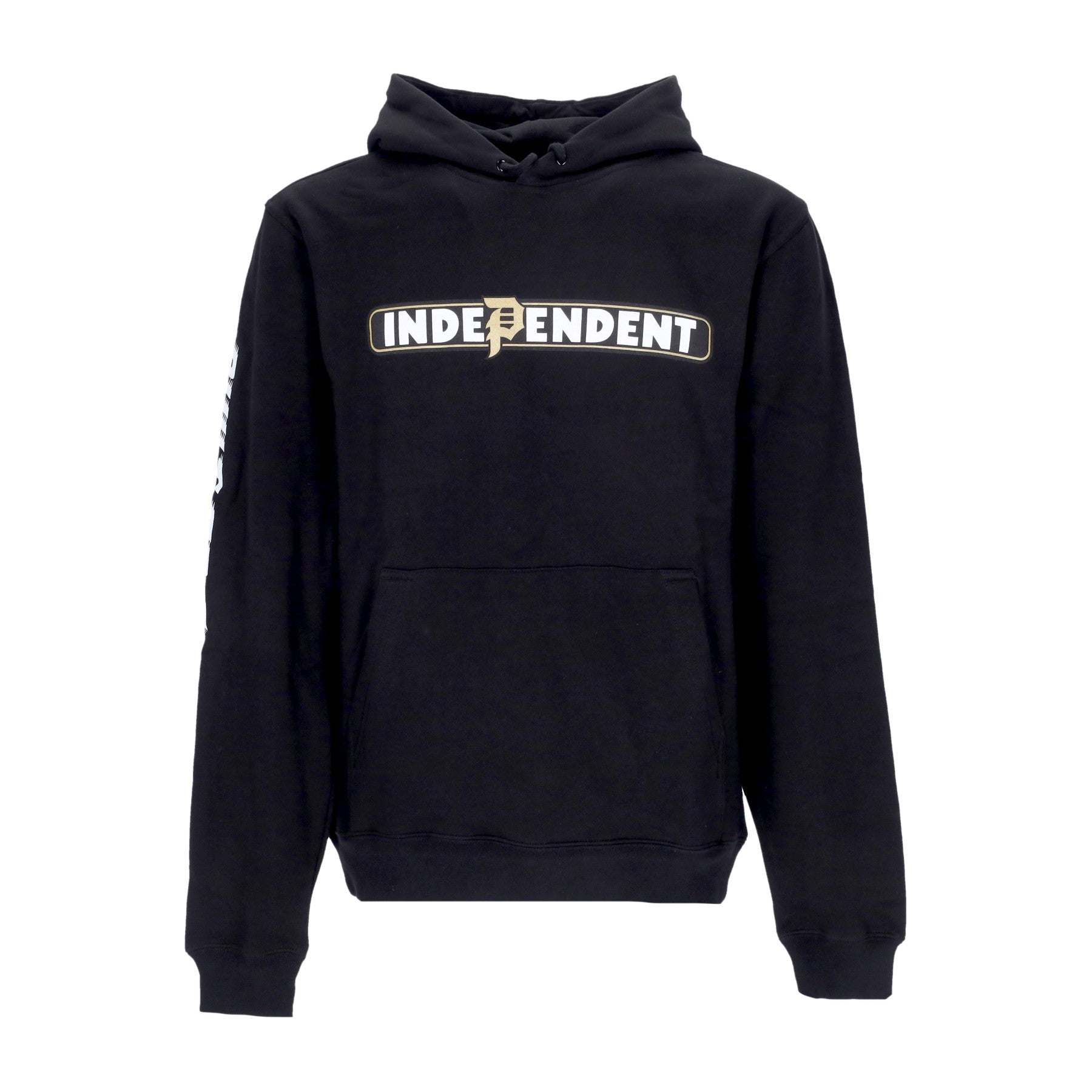 Primitive, Felpa Cappuccio Uomo Bar Hood X Independent, Black