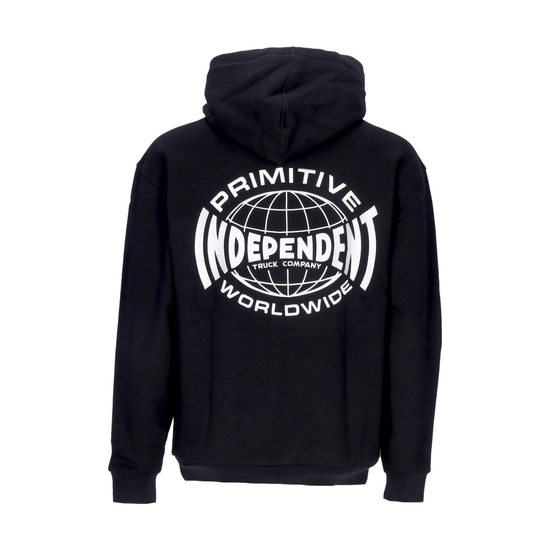 Primitive, Felpa Cappuccio Uomo Global Hood X Independent, Black
