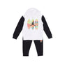 Jordan, Completo Tuta Bambino Mj Mvp Blocked Fleece Set, Black