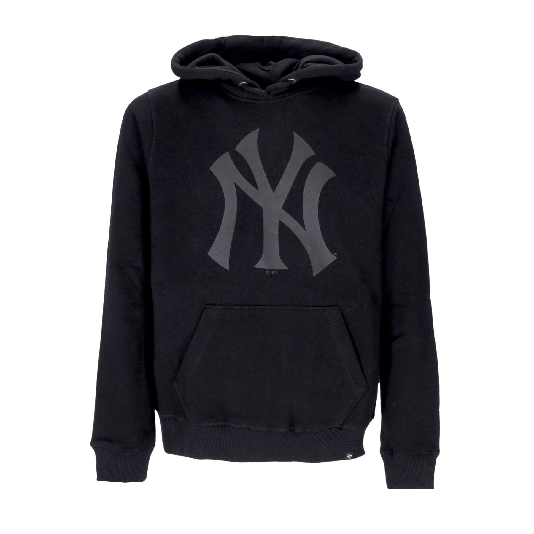 47 Brand, Felpa Cappuccio Uomo Mlb Imprint Burnside Hood Neyyan, Jet Black