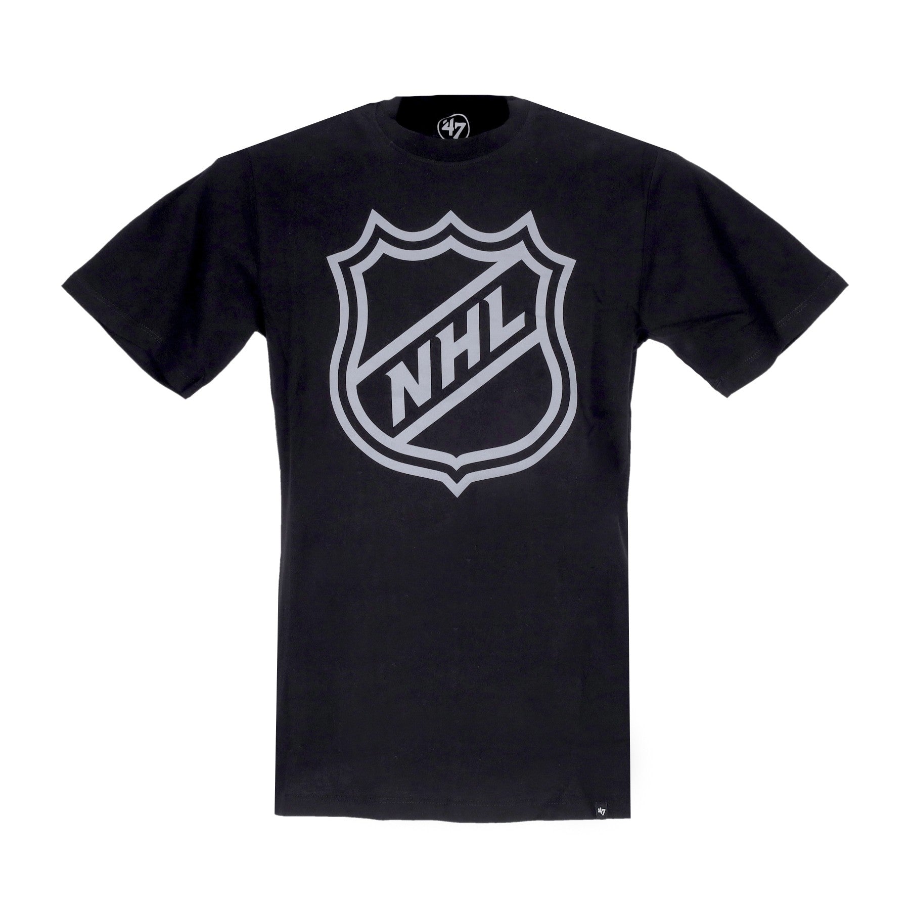 47 Brand, Maglietta Uomo Nhl Current Shield Logo Echo Tee, Jet Black