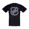47 Brand, Maglietta Uomo Nhl Current Shield Logo Echo Tee, Jet Black