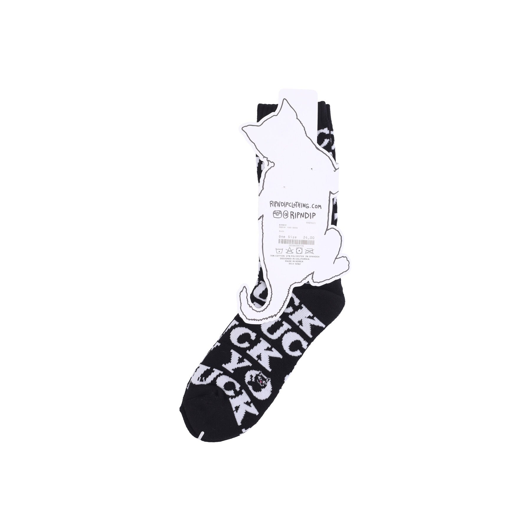 Ripndip, Calza Media Uomo Fuckin' Fuck Socks, 