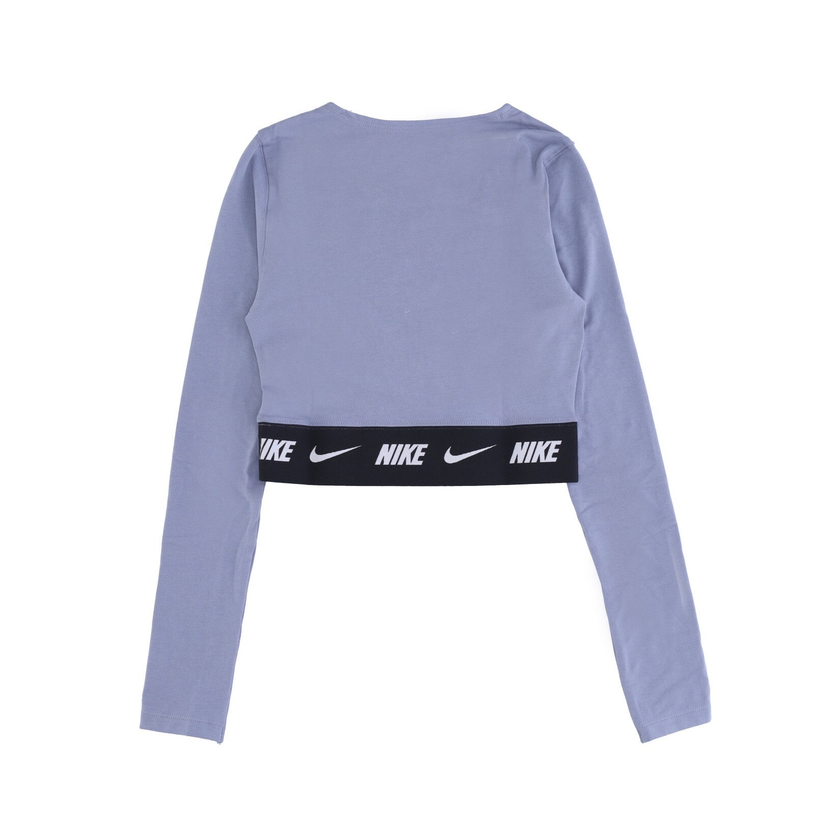 Nike, Maglietta Manica Lunga Corta Donna Sportswear Crop Tape L/s Top, 