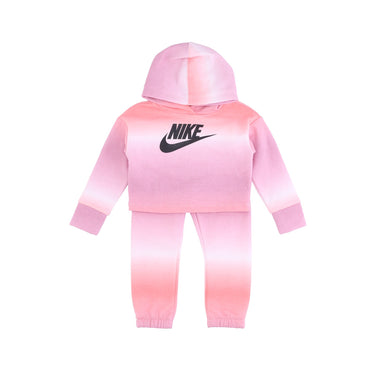 Nike, Completo Tuta Bambina Printed Club Jogger Set, Elemental Pink