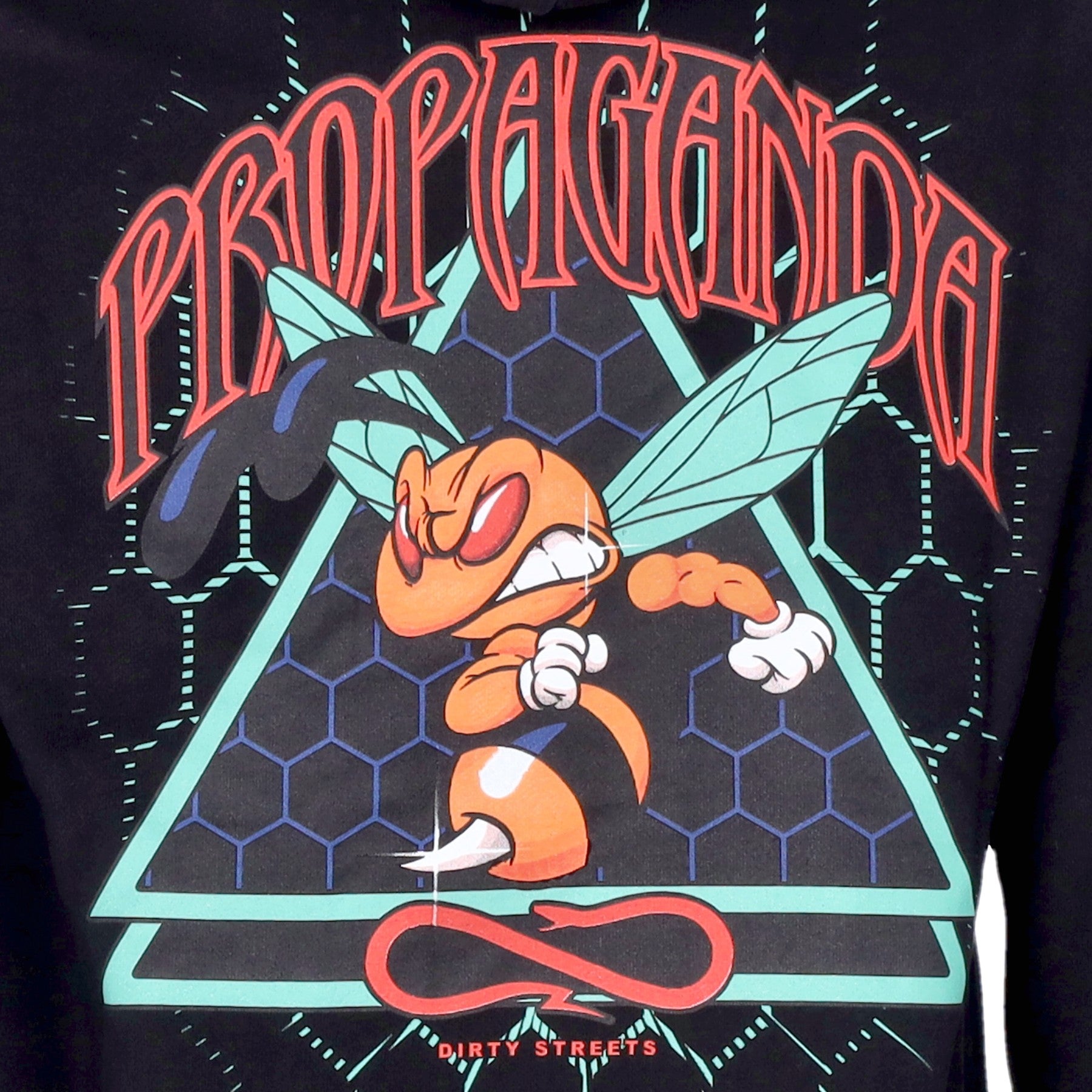 Propaganda, Felpa Cappuccio Uomo Triangle Sting Hoodie, 